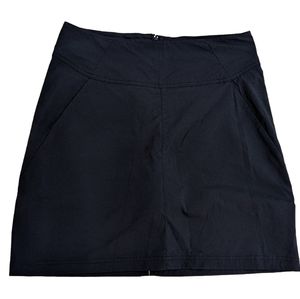 Royal Robbins * Sz 6 * 32x19 Black Skort Nylon/Spandex Stretchy